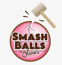 Load image into Gallery viewer, Olivia’s SMASH Balls – 325g + Smash Hammer (5” of smashing fun) in our clear box
